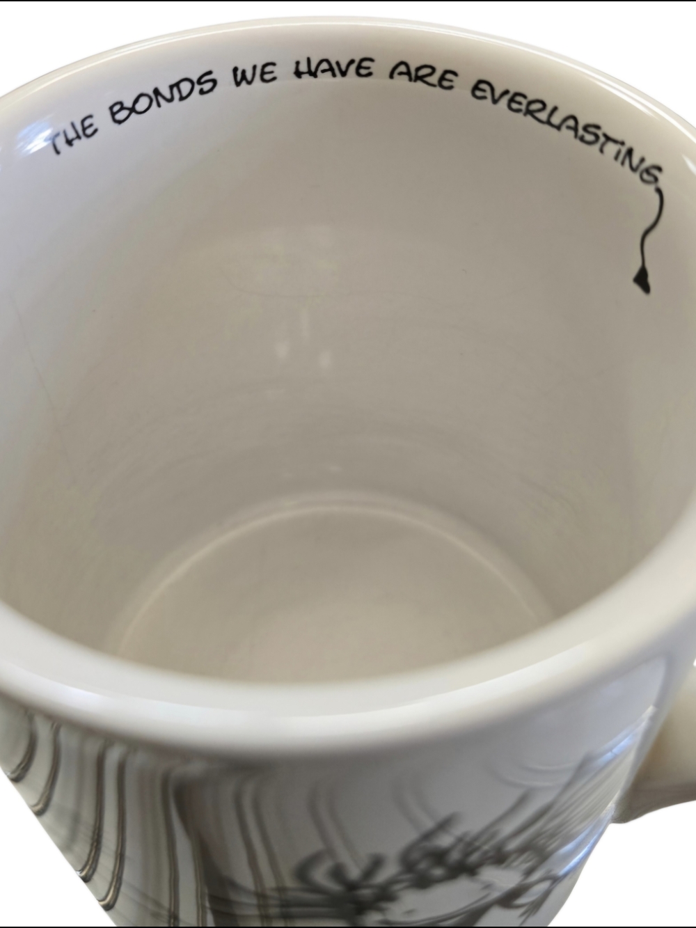 Enesco White Ceramic Mug with Black Love Illustration - Picture 2 of 4